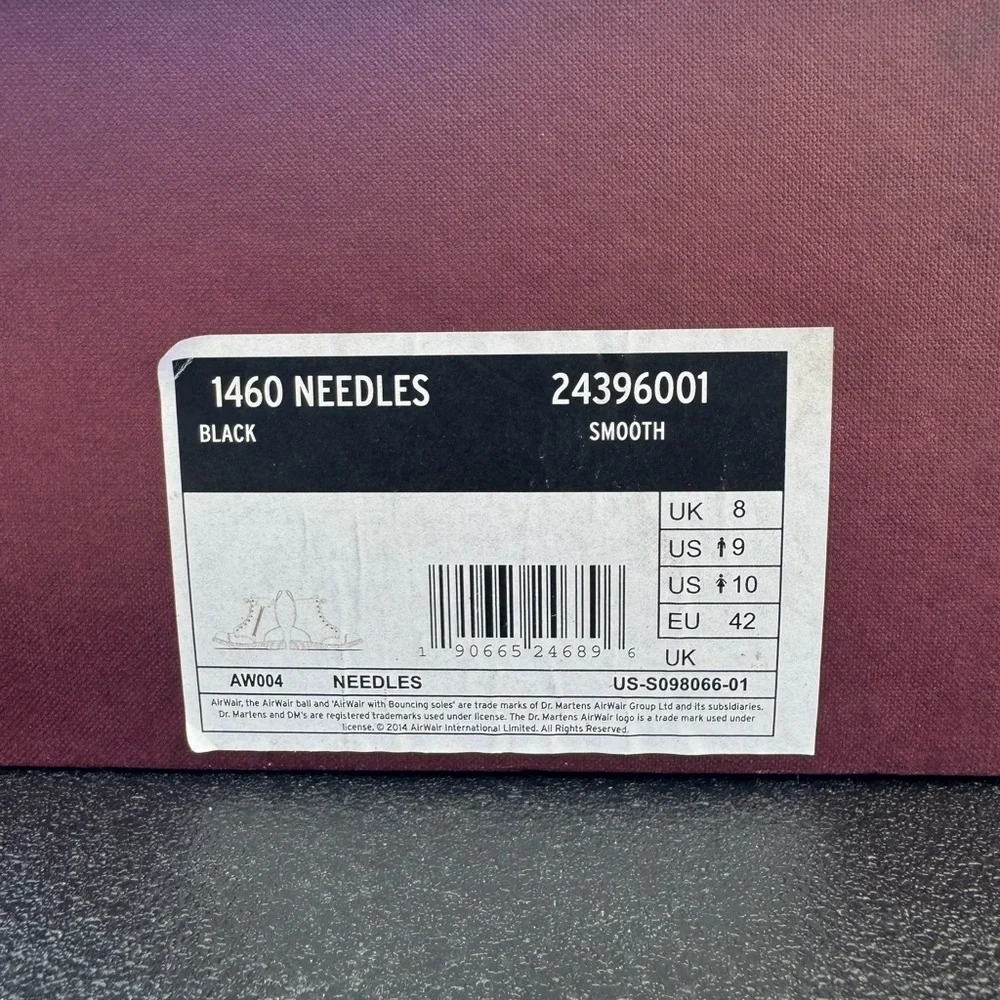 Dr. Martens 1460 NEEDLES MADE IN ENGLAND 9Mens - Picture 6 of 7